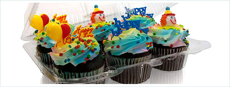 Clear Cupcake Container 25 Count 