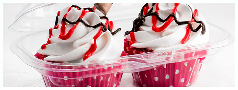 Clear Cupcake Container 6 Count 
