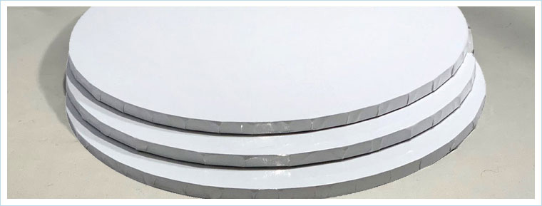 White Compressed Masonite Cake Boards