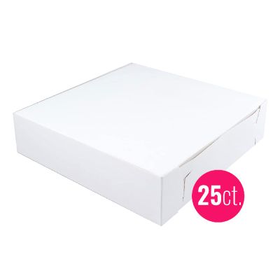 12x12x2 1/2 White Cake Box, 25 ct.