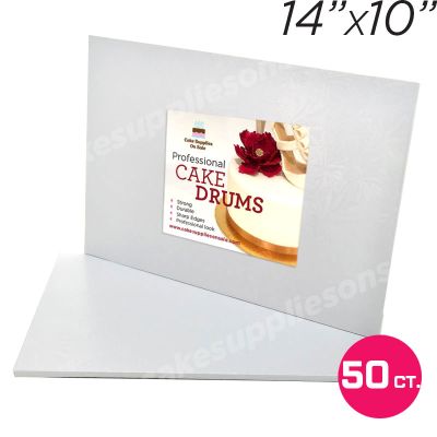 14x10 White Thin Drum 1/4", 50 count