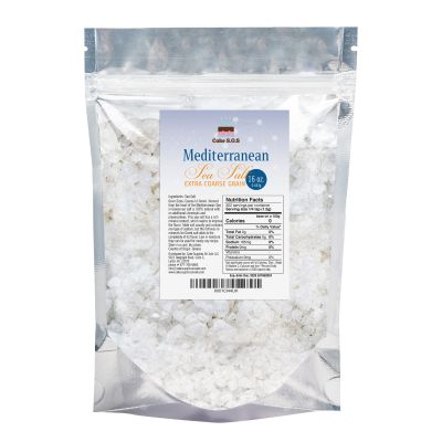 Mediterranean Sea Salt, Extra Coarse Grain 1 lb. by Cake S.O.S