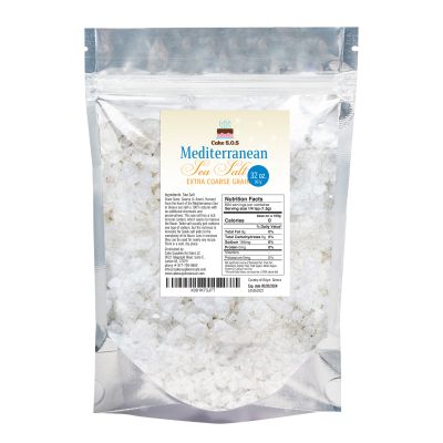 Mediterranean Sea Salt, Extra Coarse Grain 2 lb. by Cake S.O.S