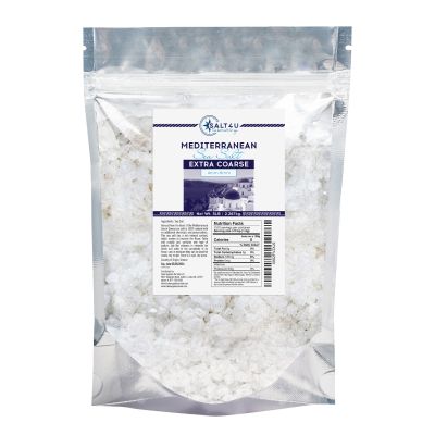 Mediterranean Sea Salt, Extra Coarse Grain 5 lb.