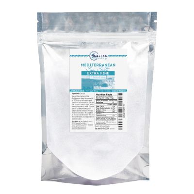 Mediterranean Sea Salt, Extra Fine Grain 1 lb. 