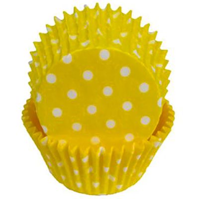 Yellow Polka Dot Baking Cups, 500 ct.