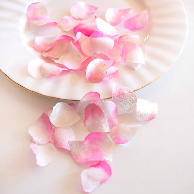 Edible Rose Petals - Baby Pink and White