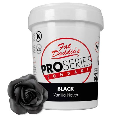Fat Daddio's Fondant Black Vanilla 2 lb.