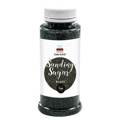 Sanding Sugar Black 7 oz by Cake SOS
