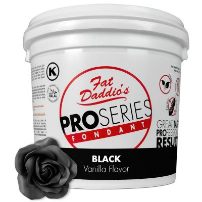 Fat Daddio's Fondant Black Vanilla 5 lb.