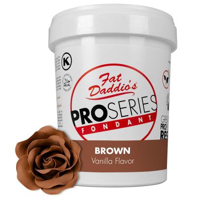 Fat Daddio's Fondant Brown Chocolate 2 lb.