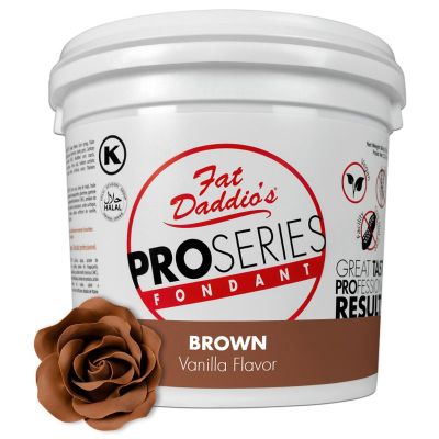 Fat Daddio's Fondant Brown Chocolate 5 lb.