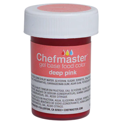 Gel Food Color Deep Pink 1 oz