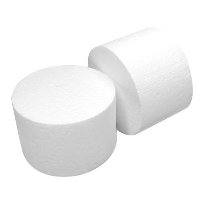 8" Round Cake Dummy 4" High, 2 pcs.