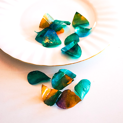 Edible Rose Petals - Turquoise