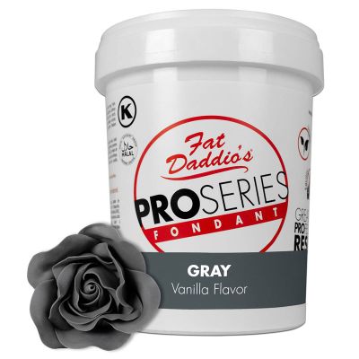 Fat Daddio's Fondant Gray Vanilla 2 lb.