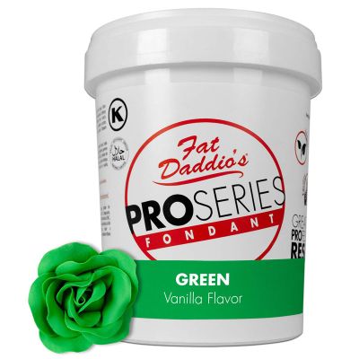 Fat Daddio's Fondant Green Vanilla 2 lb.