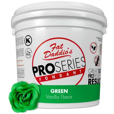 Fat Daddio's Fondant Green Vanilla 5 lb.
