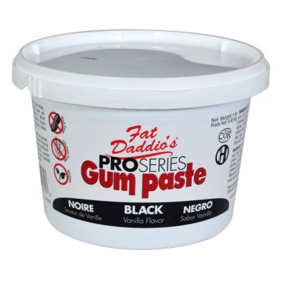 Fat Daddio's Gum Paste Black 1 lb.