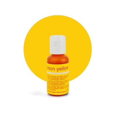 Liqua-Gel Food Color Lemon Yellow .70 oz  