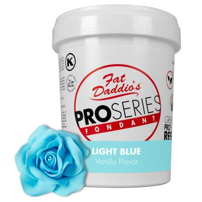 Fat Daddio's Fondant Light Blue Vanilla 2 lb.