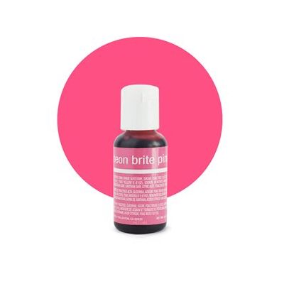 Liqua-Gel Food Color Neon Brite Pink .70 oz  