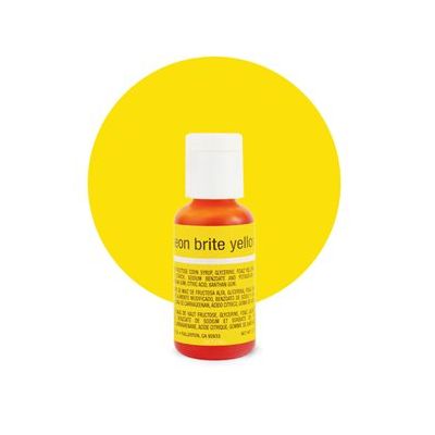 Liqua-Gel Food Color Neon Brite Yellow .70 oz  