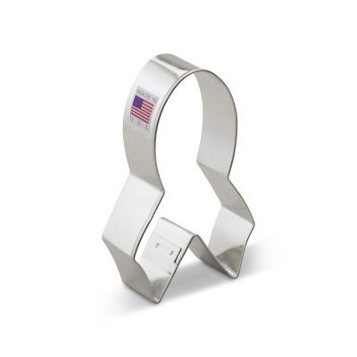 Cookie Cutter Cancer Ribbon 4"