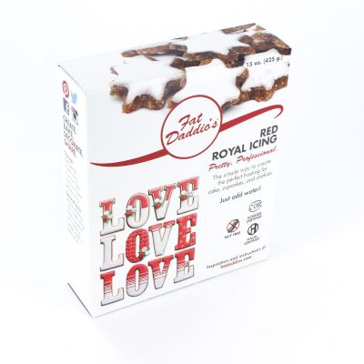 Fat Daddio's Royal Icing Mix Red 15 Oz.