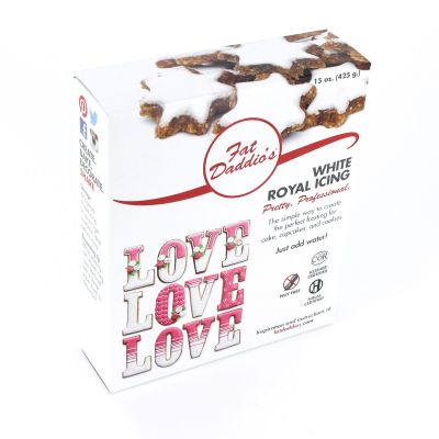 Fat Daddio's Royal Icing Mix White 15 Oz.