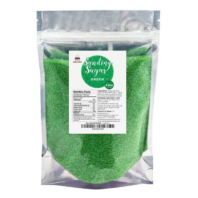 Sanding Sugar Green 8.8 oz by Cake SOS