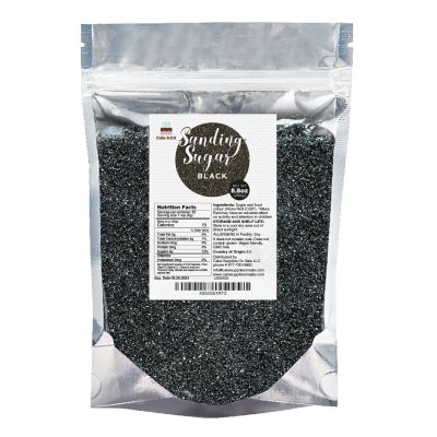 Sanding Sugar Black 8.8 oz by Cake SOS