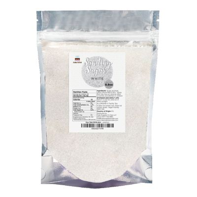 Sanding Sugar White 8.8 oz by Cake SOS