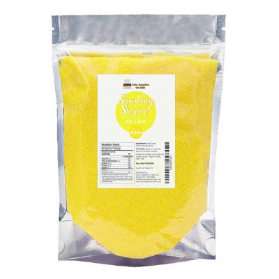 Sanding Sugar Yellow 8.8 oz by Cake SOS