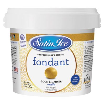 Satin Ice Gold Shimmer Fondant 5#