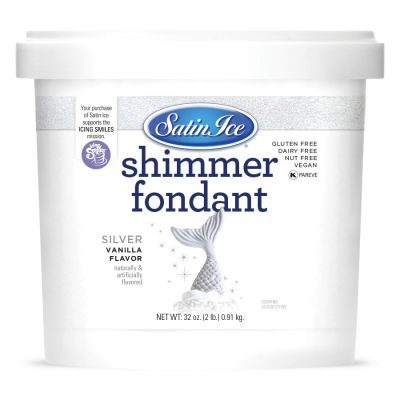 Satin Ice Silver Shimmer Fondant 2#