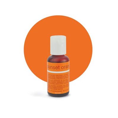 Liqua-Gel Food Color Sunset Orange .70 oz  