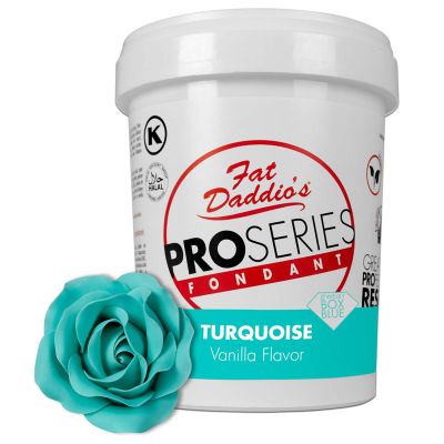 Fat Daddio's Fondant Turquoise Vanilla 2 lb.