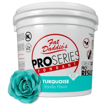 Fat Daddio's Fondant Turquoise Vanilla 5 lb.