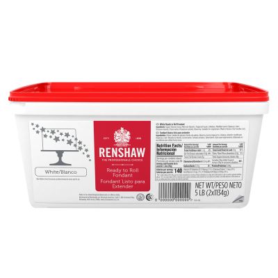 Renshaw Ready-To-Roll Fondant Icing White 5 lb