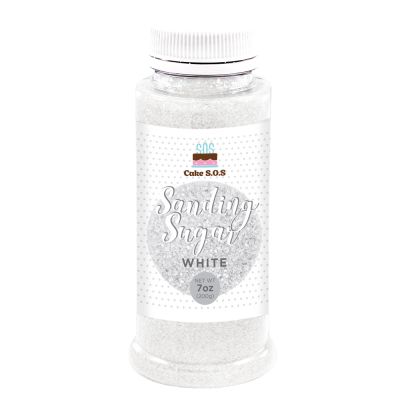 Sanding Sugar White 7 oz by Cake SOS