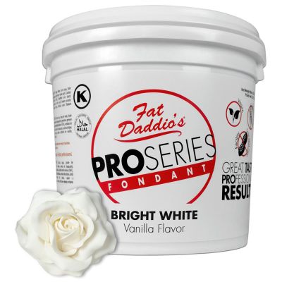 Fat Daddio's Fondant Bright White Vanilla 5 lb.