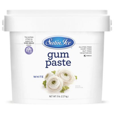 Satin Ice Gum Paste White 5 lb