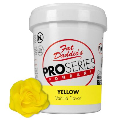 Fat Daddio's Fondant Yellow Vanilla 2 lb.