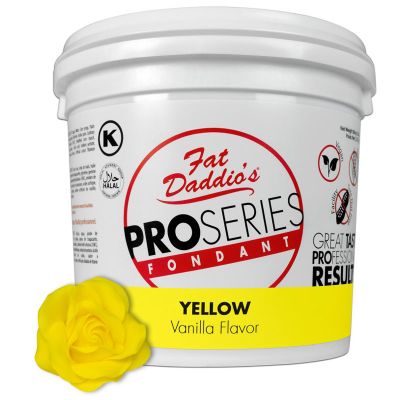 Fat Daddio's Fondant Yellow Vanilla 5 lb.